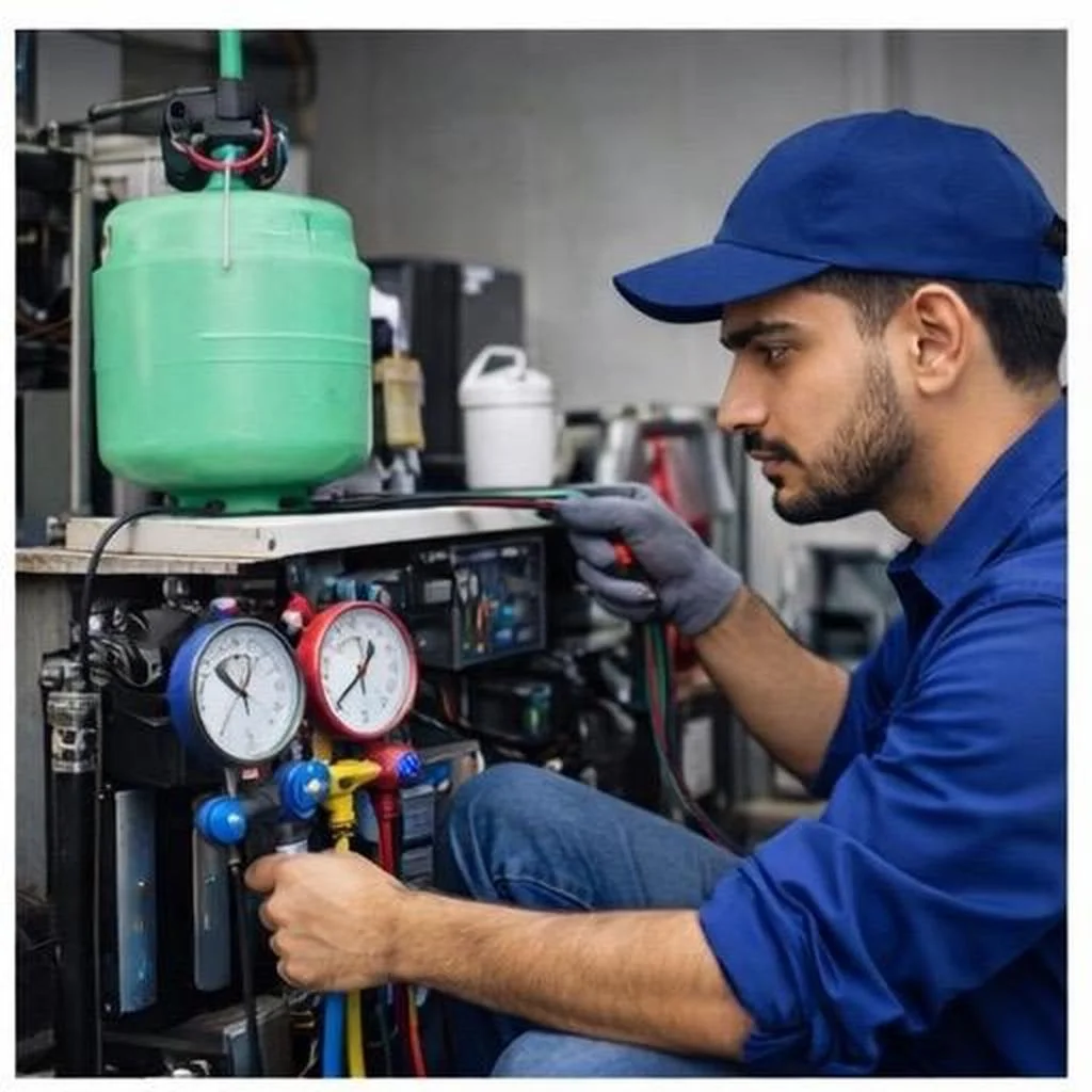 Commercial chiller repair service